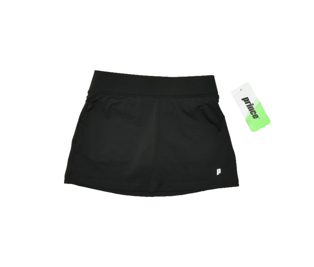 Prince Girl's Match Core Tennis Athletic Skort Mini Black Size S (8-9) NEW